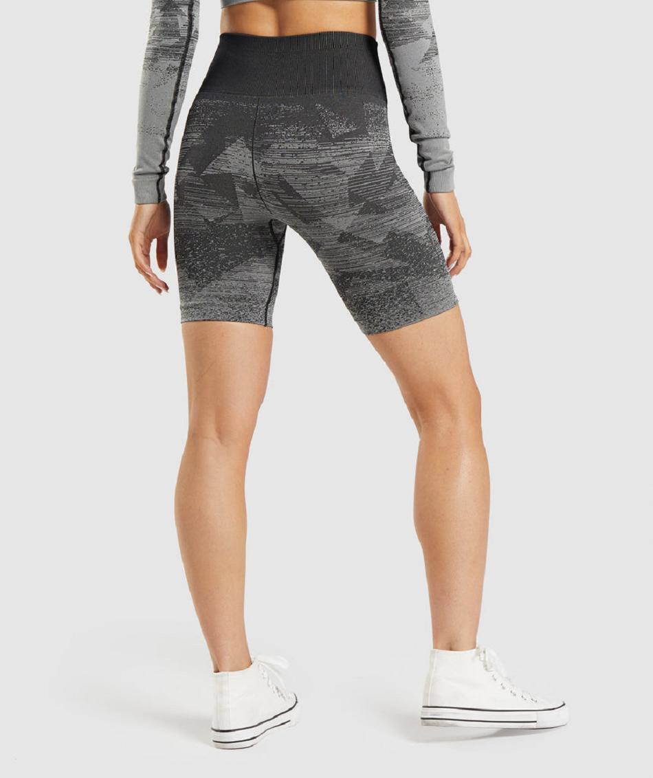 Bermudas Gymshark Adapt Ombre Seamless Mujer Negros | MX_4555KOR