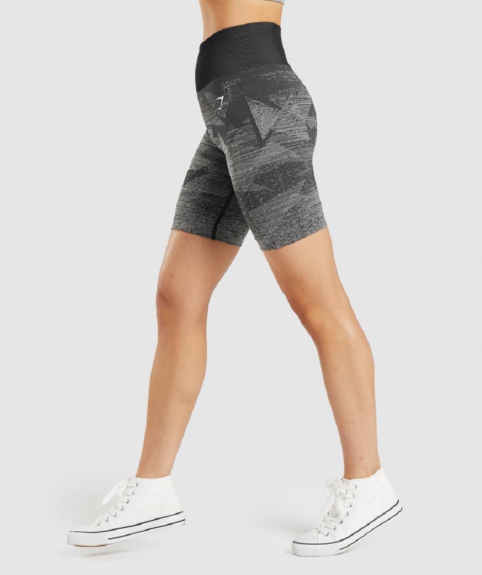 Bermudas Gymshark Adapt Ombre Seamless Mujer Negros | MX_4555KOR