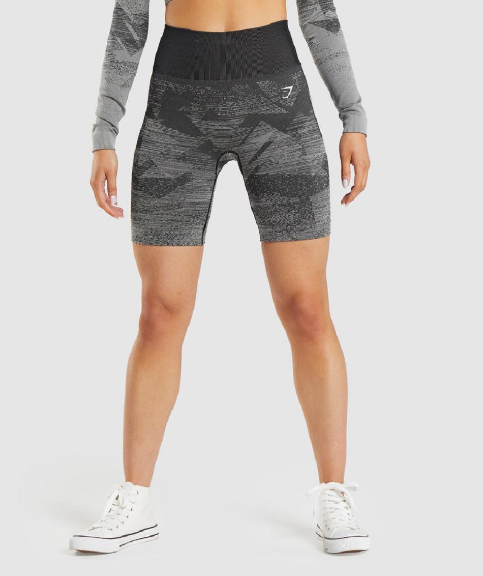 Bermudas Gymshark Adapt Ombre Seamless Mujer Negros | MX_4555KOR