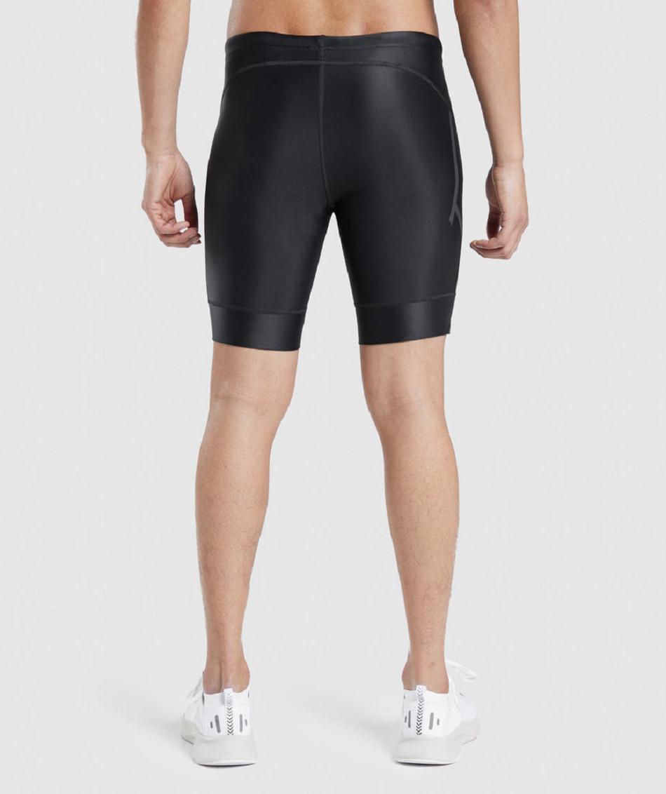 Bermudas Gymshark Apex Multi Hombre Negros | MX_3551EBC