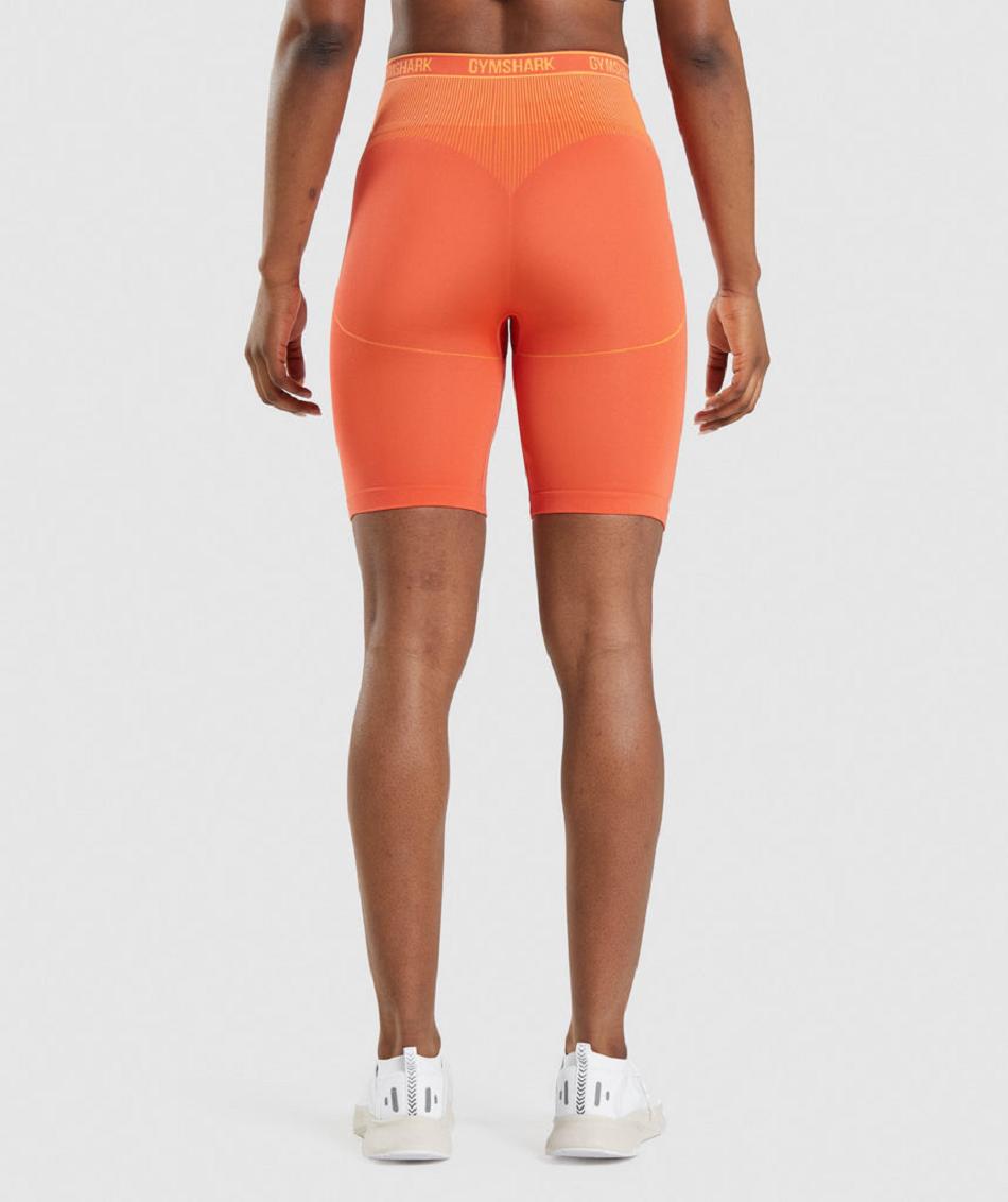 Bermudas Gymshark Apex Seamless High Rise Corta Mujer Naranjas Albaricoque Naranjas | MX_4582ZUT