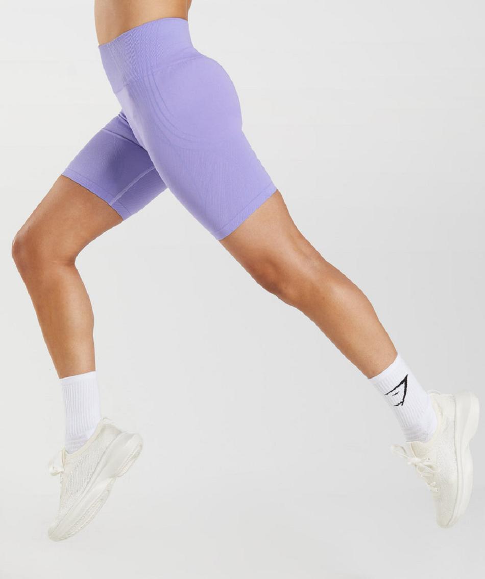 Bermudas Gymshark Apex Seamless Mujer Morados Morados | MX_4634ZUT