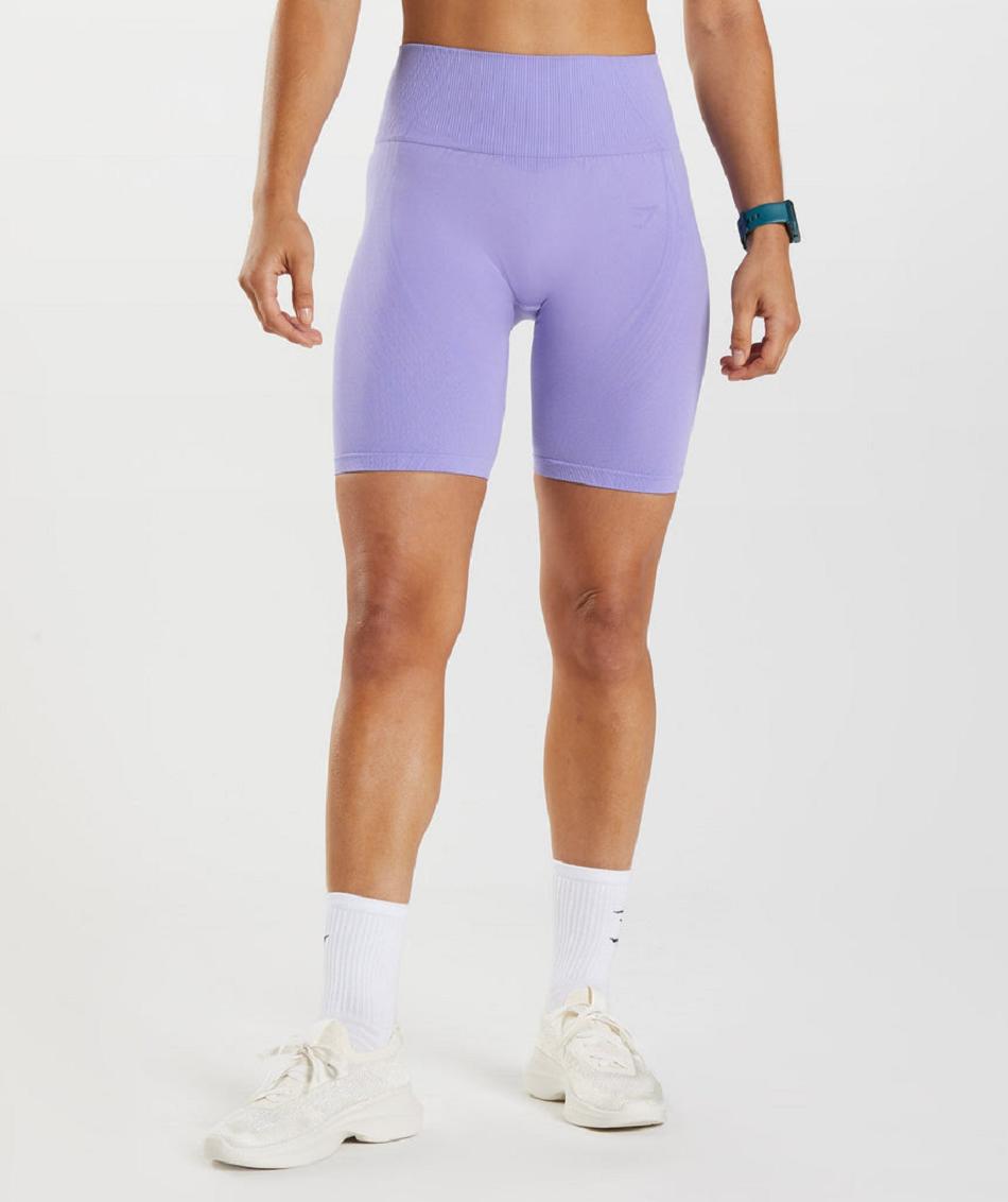 Bermudas Gymshark Apex Seamless Mujer Morados Morados | MX_4634ZUT