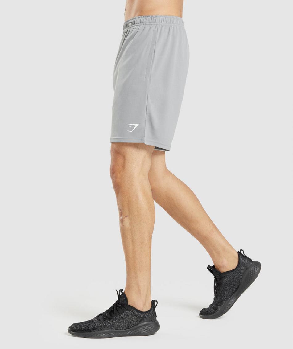 Bermudas Gymshark Arrival De Punto Hombre Grises | MX_3636JPQ