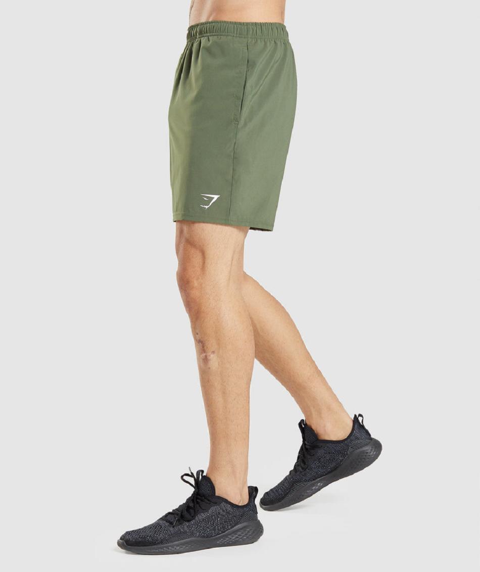 Bermudas Gymshark Arrival Hombre Verde Oliva | MX_3653QMA