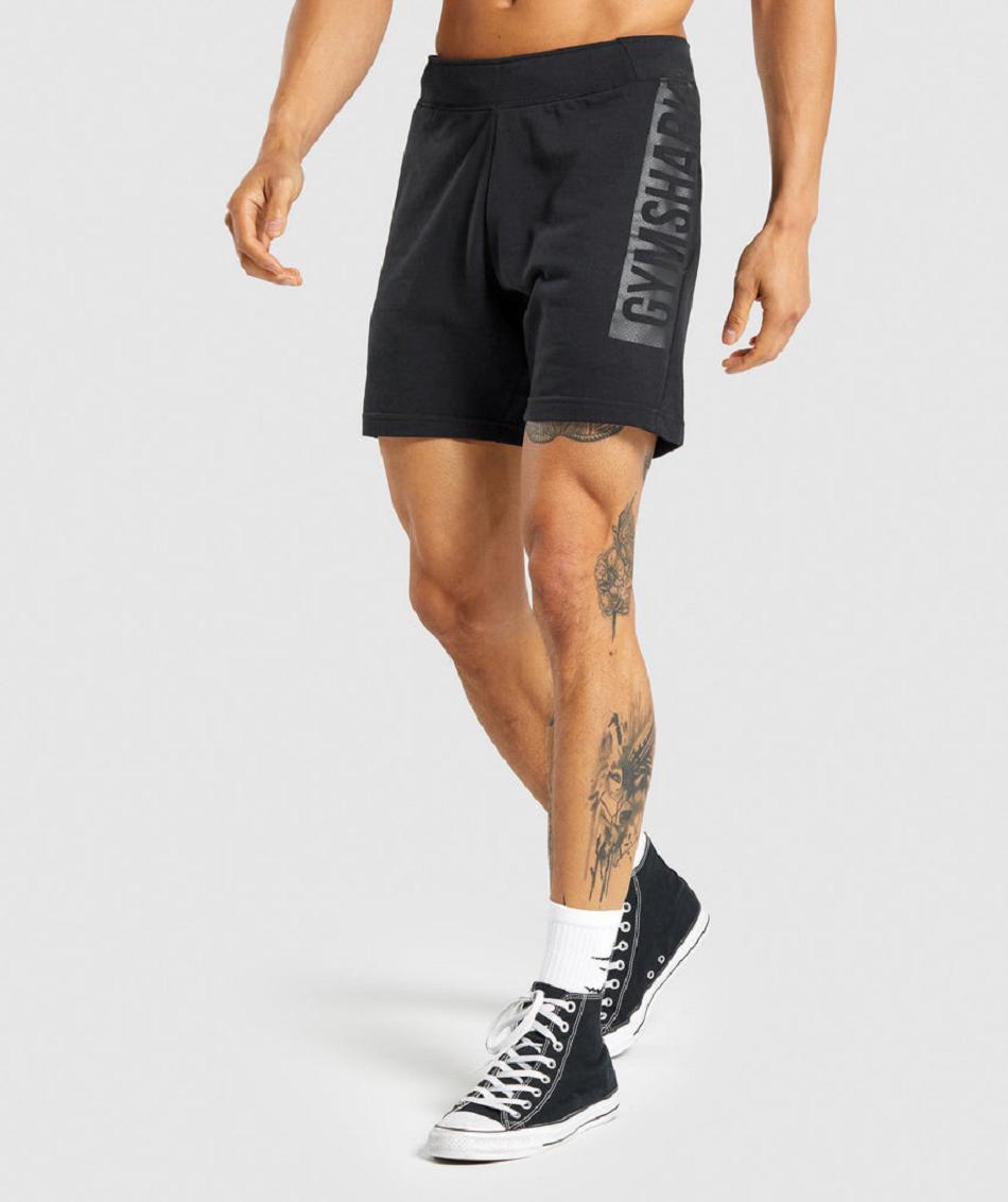 Bermudas Gymshark Bold Hombre Negros | MX_3609OKI