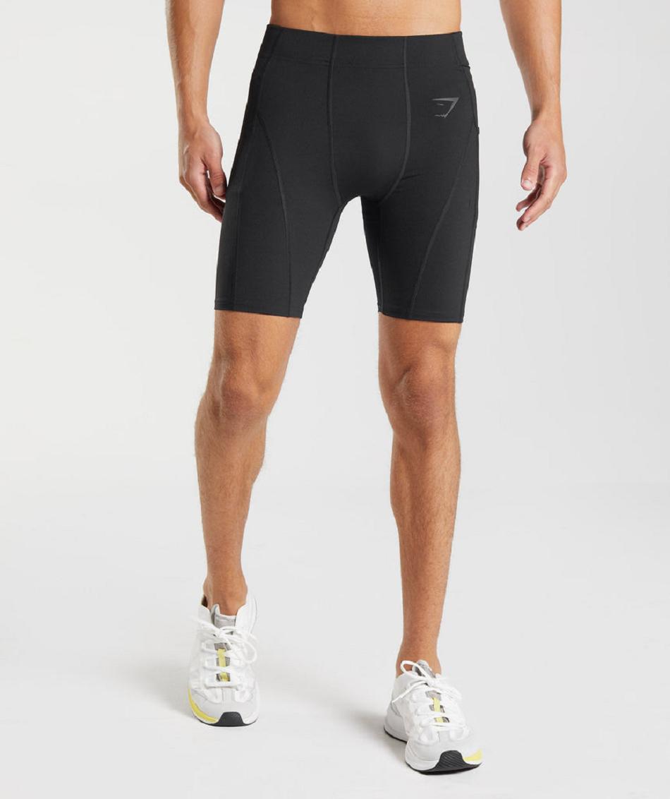 Bermudas Gymshark Control Baselayer Hombre Negros | MX_3608ILH