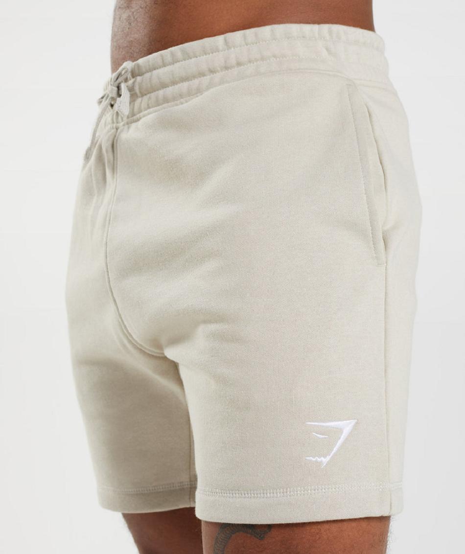 Bermudas Gymshark Crest Hombre Grises | MX_3660ILH