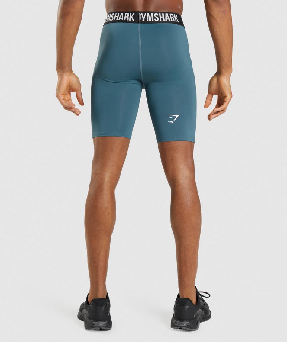 Bermudas Gymshark Element Baselayer Hombre Turquesa | MX_2935XYU