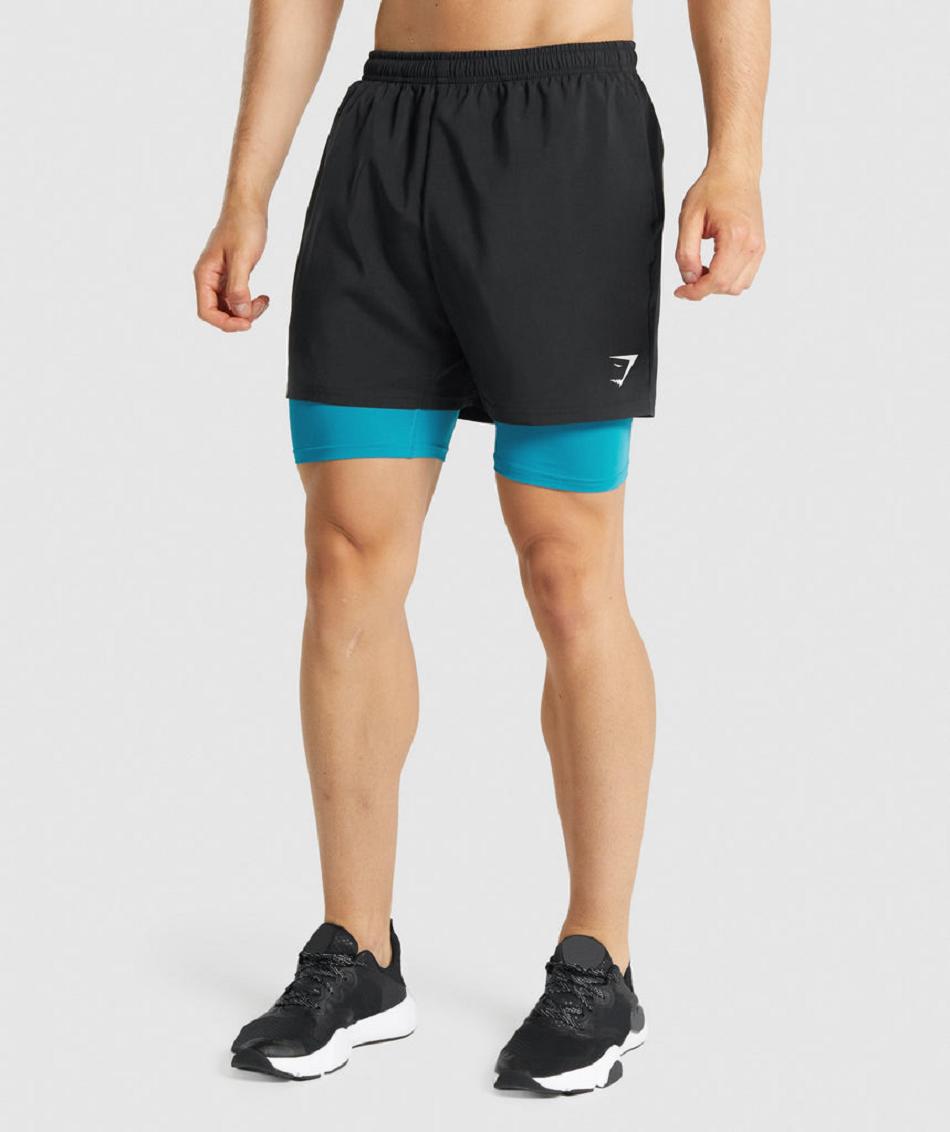 Bermudas Gymshark Element Baselayer Hombre Azules | MX_2941QMA