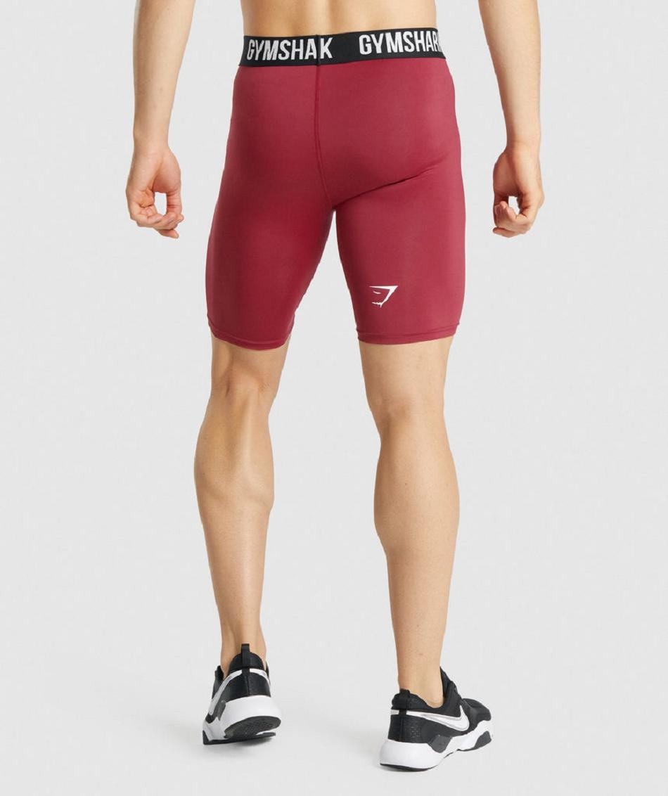 Bermudas Gymshark Element Baselayer Hombre Vino | MX_2944RVD