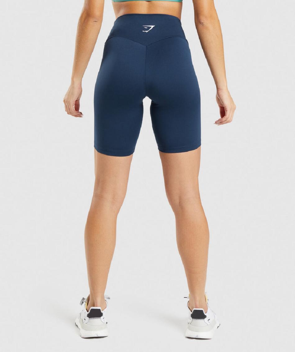 Bermudas Gymshark Entrenamiento Cycling Mujer Azul Marino | MX_4669WNB