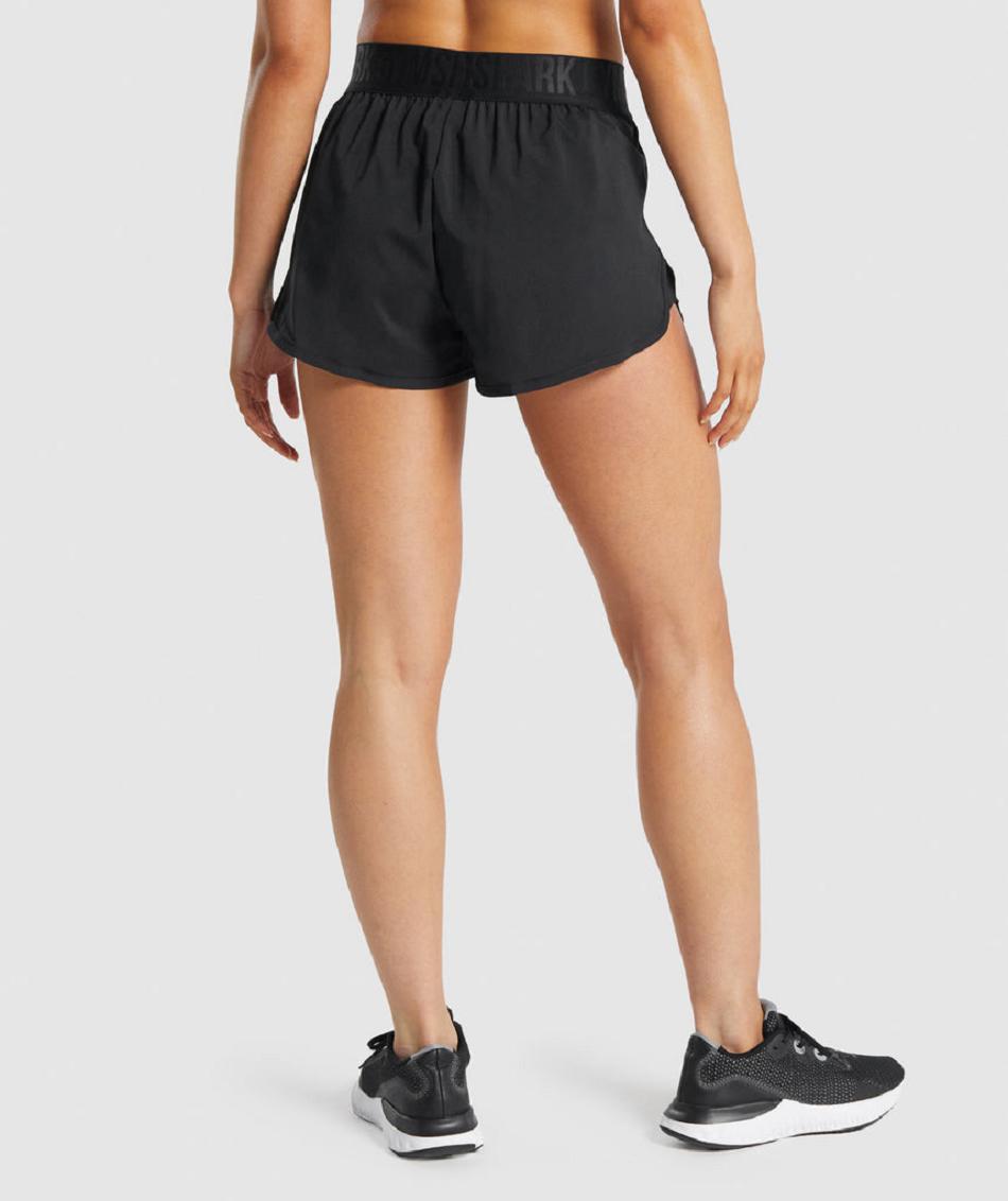 Bermudas Gymshark Entrenamiento Loose Fit Mujer Negros | MX_4629GSO