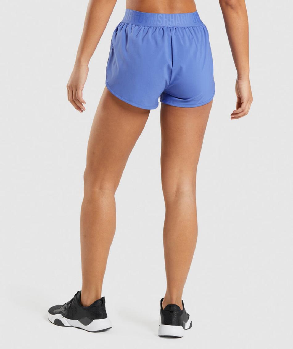 Bermudas Gymshark Entrenamiento Loose Fit Mujer Azules | MX_4636CTV