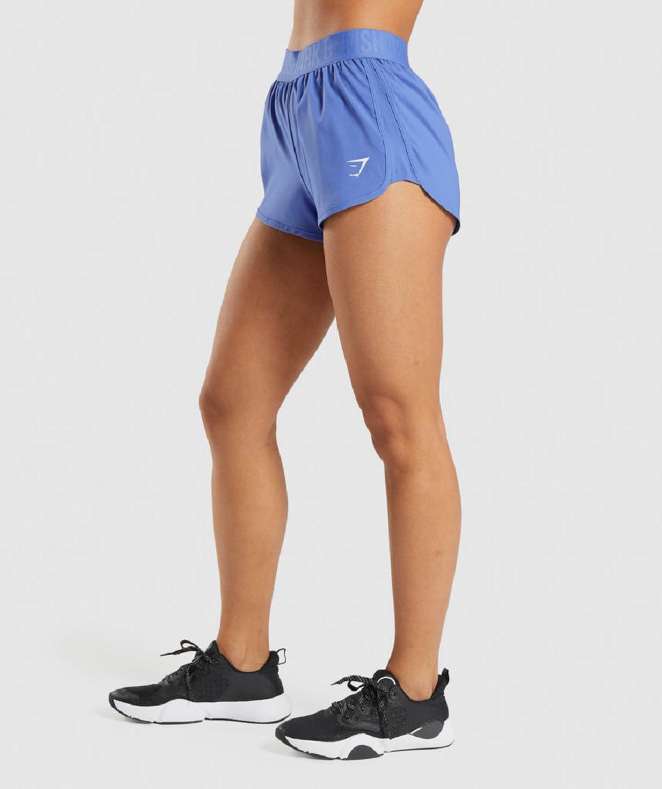 Bermudas Gymshark Entrenamiento Loose Fit Mujer Azules | MX_4636CTV