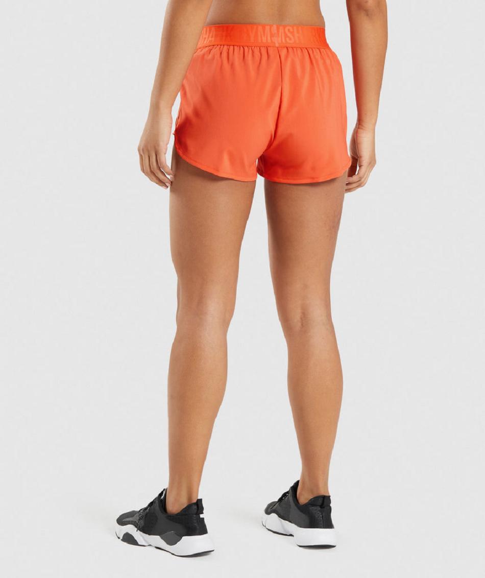 Bermudas Gymshark Entrenamiento Loose Fit Mujer Naranjas | MX_4639NWY