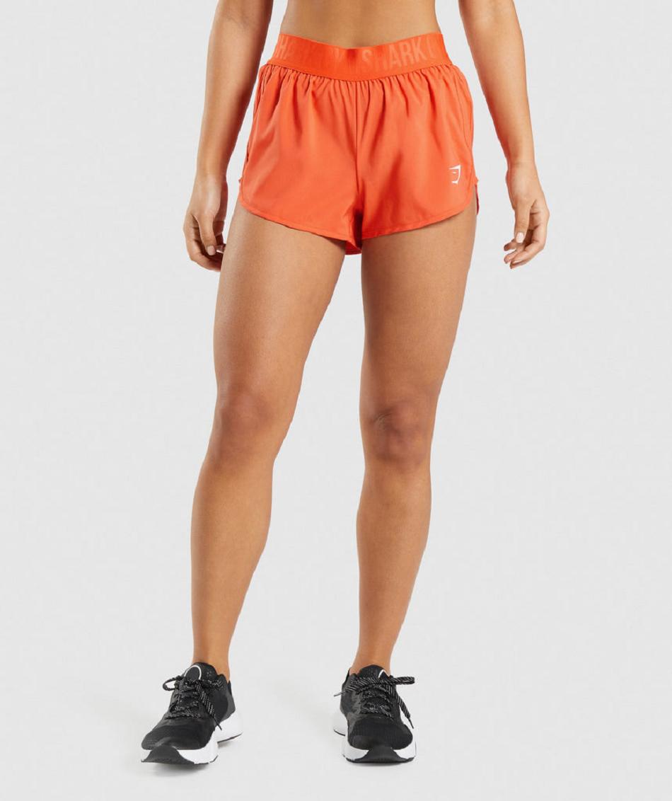 Bermudas Gymshark Entrenamiento Loose Fit Mujer Naranjas | MX_4639NWY