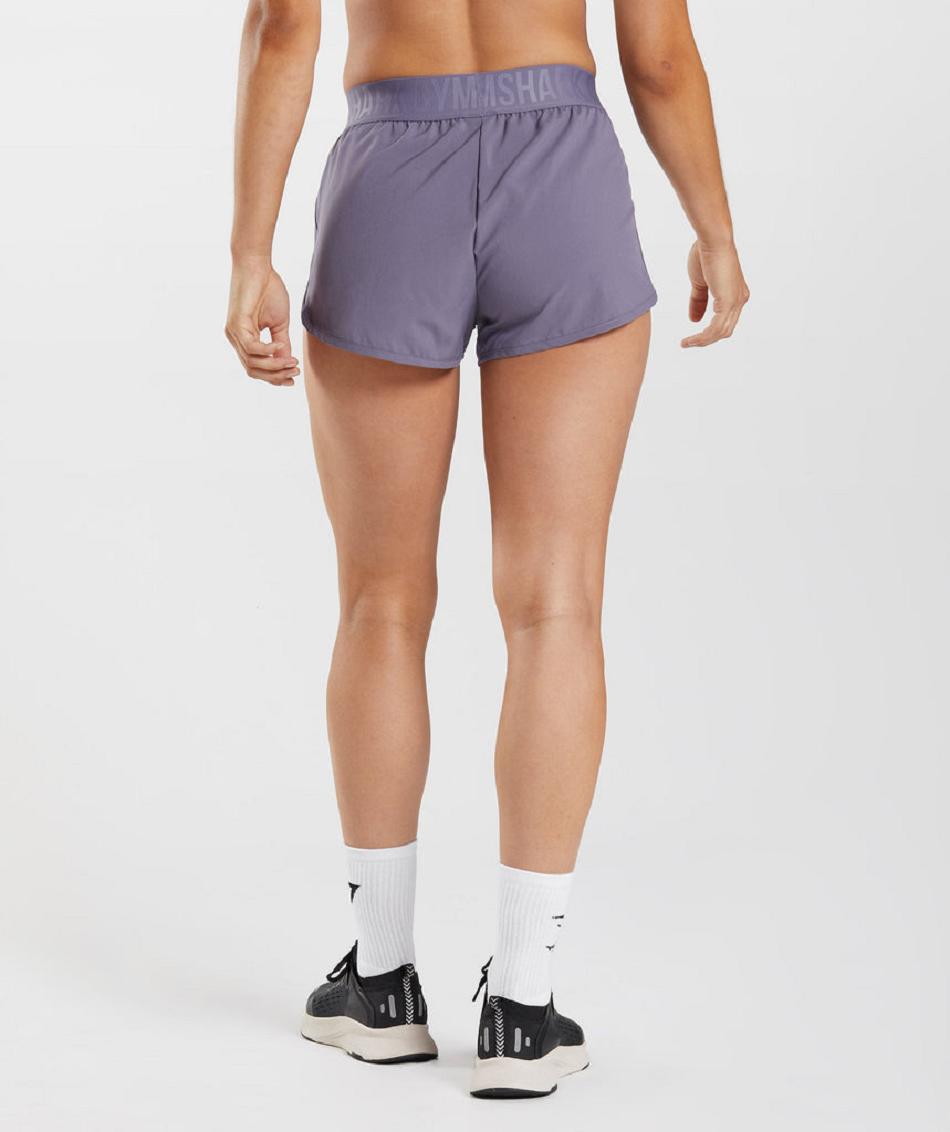 Bermudas Gymshark Entrenamiento Loose Fit Mujer Morados | MX_4688CTV