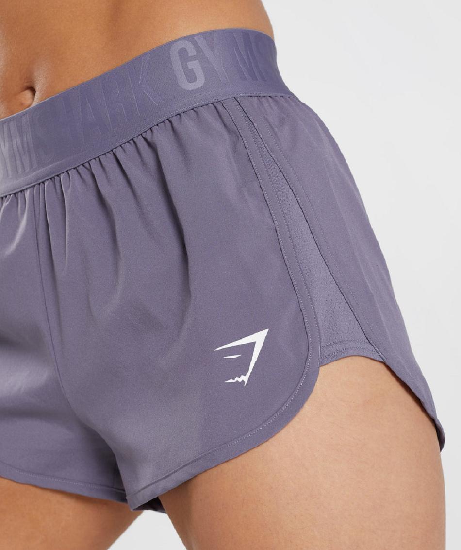 Bermudas Gymshark Entrenamiento Loose Fit Mujer Morados | MX_4688CTV