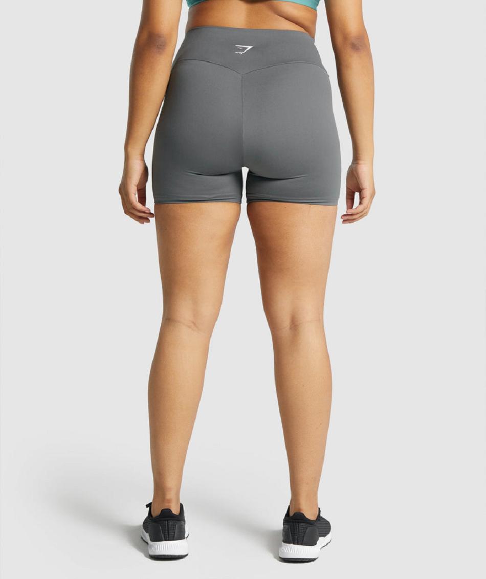 Bermudas Gymshark Entrenamiento Mujer Grises | MX_4647UZG