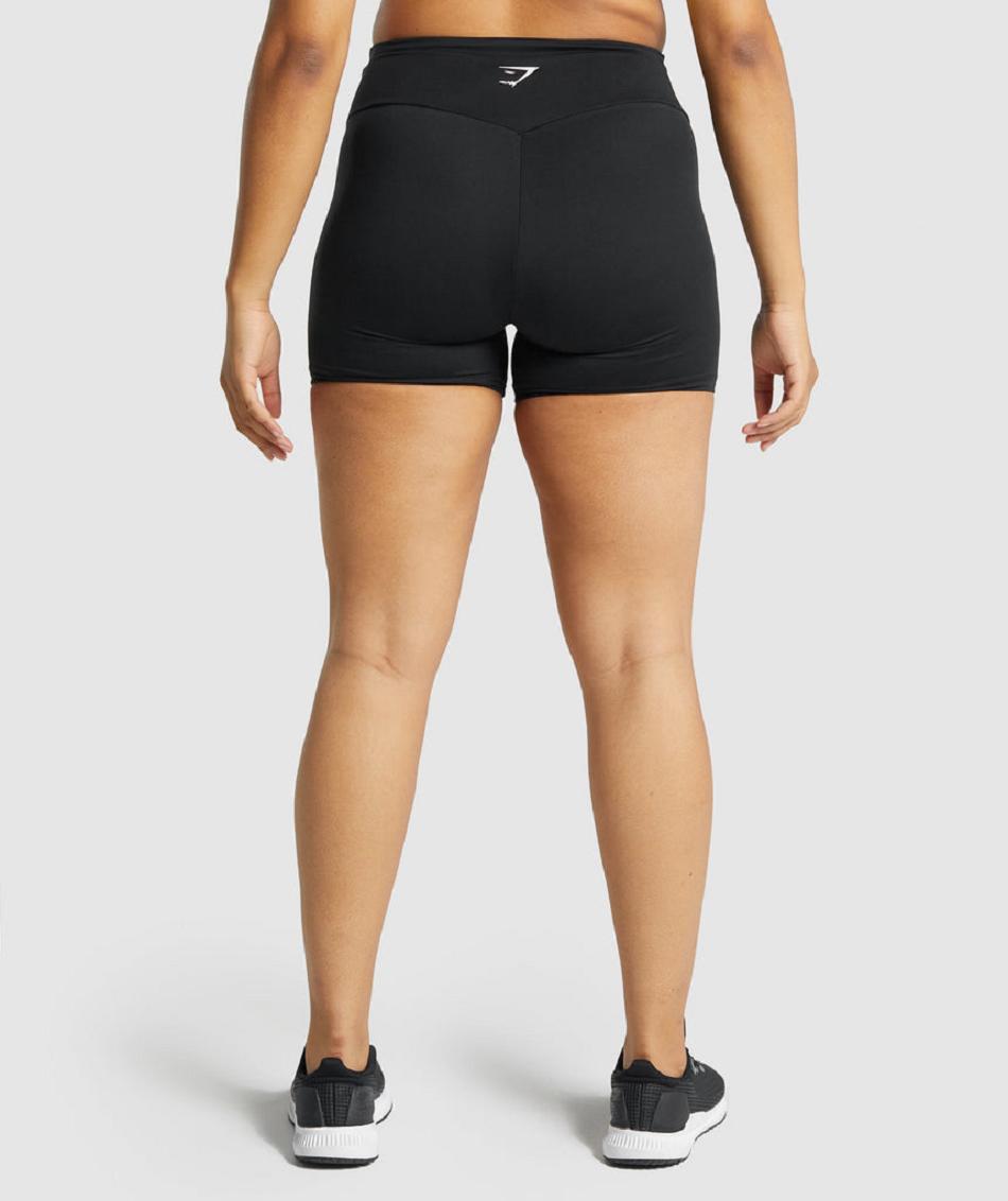 Bermudas Gymshark Entrenamiento Mujer Negros | MX_4684KOR