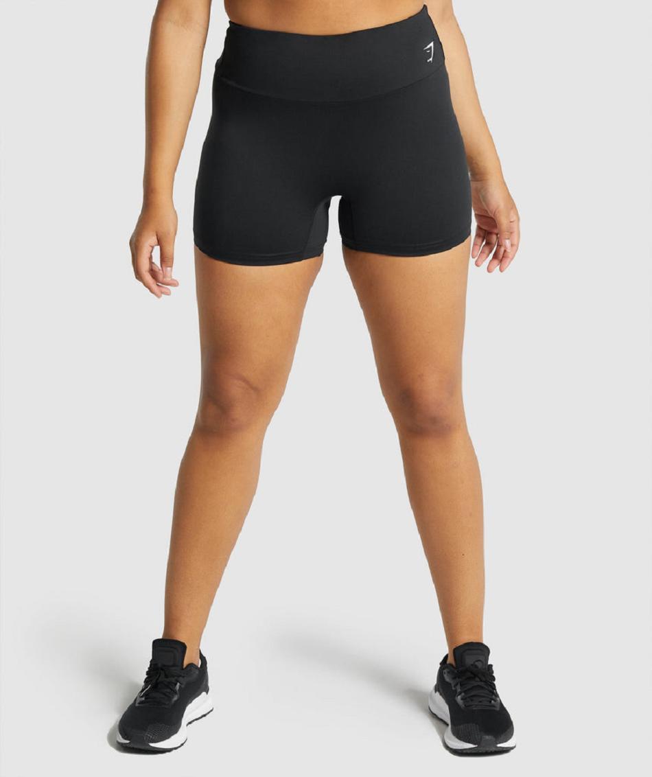 Bermudas Gymshark Entrenamiento Mujer Negros | MX_4684KOR