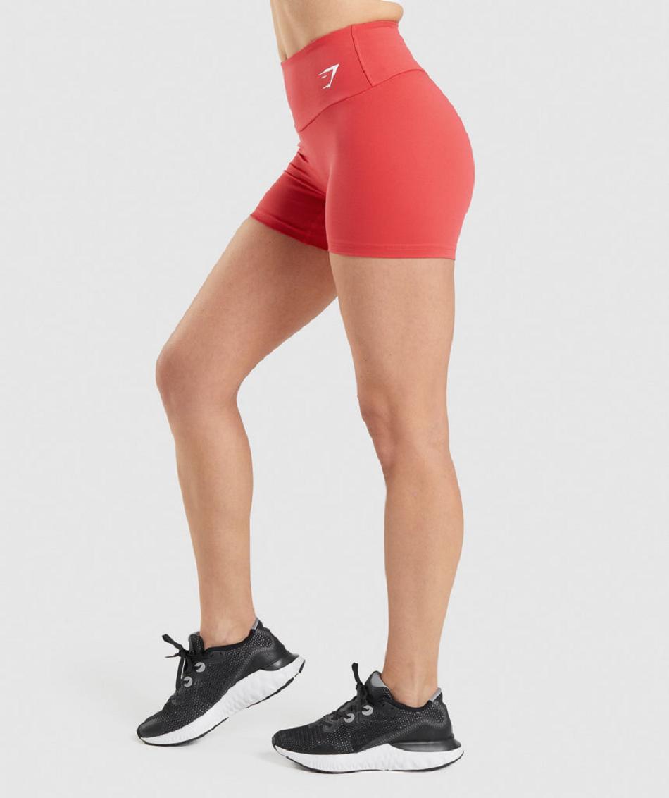 Bermudas Gymshark Entrenamiento Mujer Rojos | MX_4671SGL