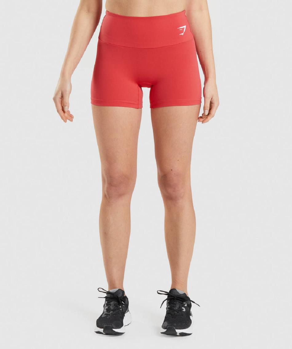 Bermudas Gymshark Entrenamiento Mujer Rojos | MX_4671SGL