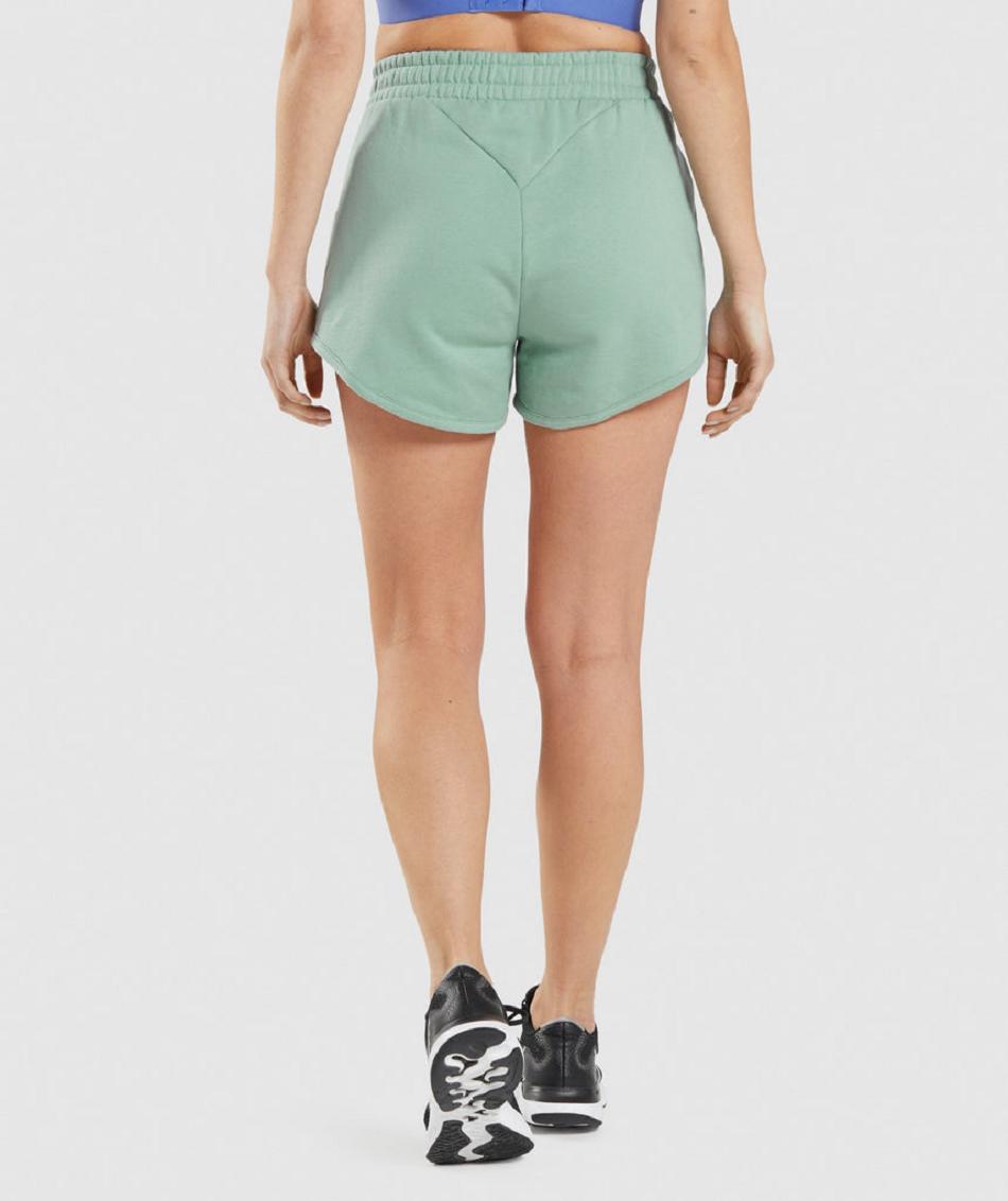 Bermudas Gymshark Entrenamiento Sweat Mujer Azules | MX_4603FDN