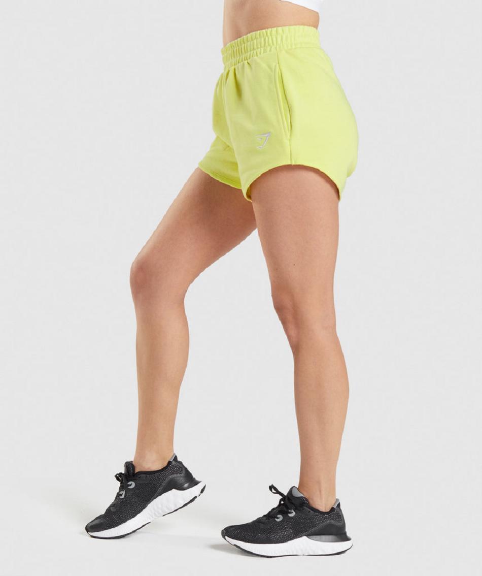 Bermudas Gymshark Entrenamiento Sweat Mujer Verdes | MX_4604GSO