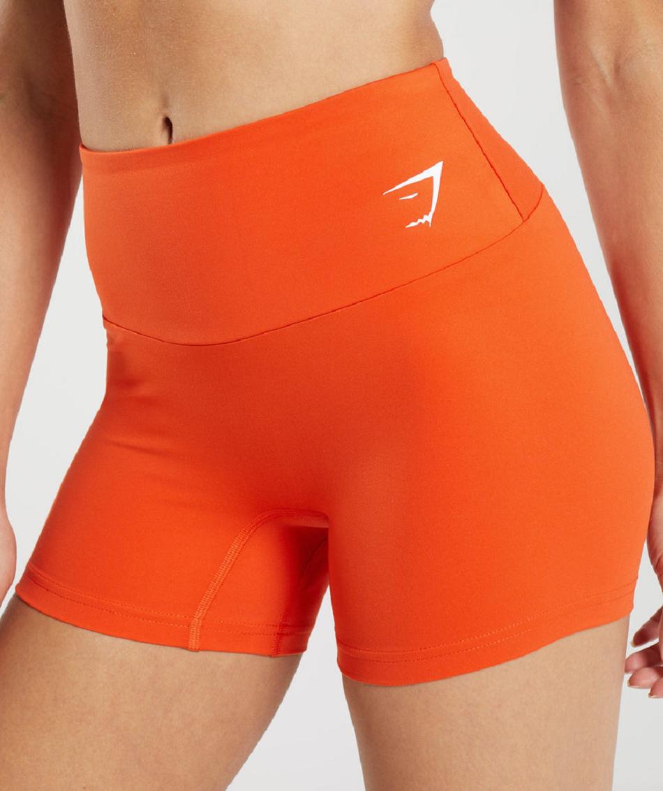 Bermudas Gymshark Entrenamiento Tight Mujer Rojos | MX_4702PJJ