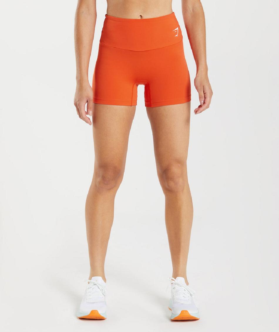 Bermudas Gymshark Entrenamiento Tight Mujer Rojos | MX_4702PJJ