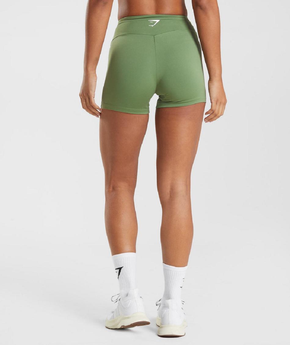 Bermudas Gymshark Entrenamiento Tight Mujer Verdes | MX_4704AHK