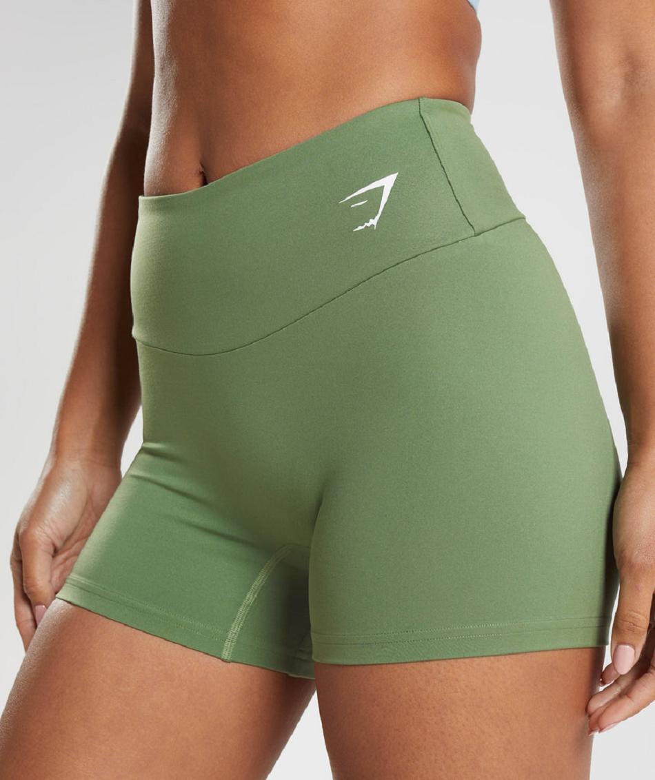 Bermudas Gymshark Entrenamiento Tight Mujer Verdes | MX_4704AHK