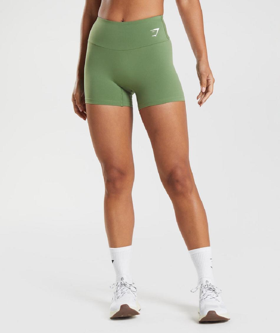 Bermudas Gymshark Entrenamiento Tight Mujer Verdes | MX_4704AHK