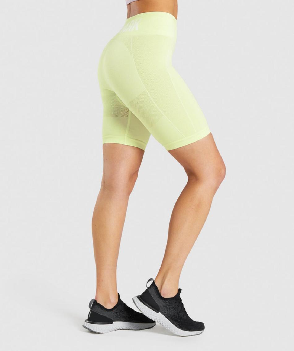 Bermudas Gymshark Flex Cycling Mujer Verdes Claro | MX_4549SGL