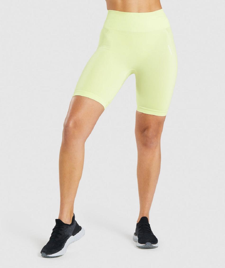 Bermudas Gymshark Flex Cycling Mujer Verdes Claro | MX_4549SGL