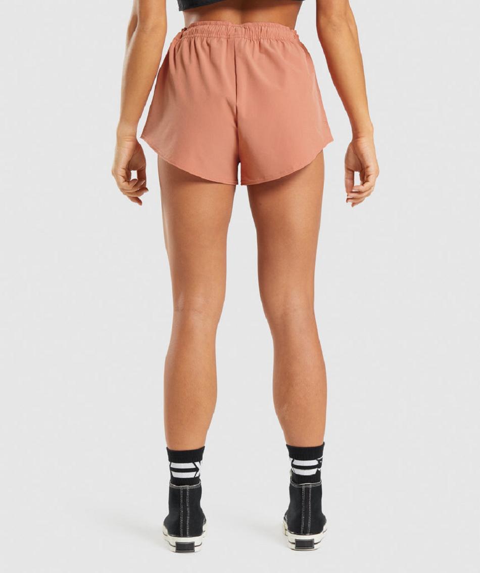 Bermudas Gymshark Kk Fit Woven Mujer Naranjas | MX_4590WNB