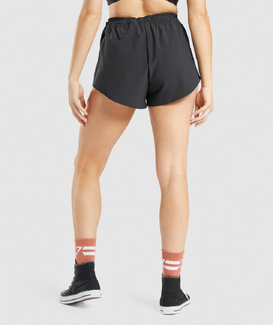 Bermudas Gymshark Kk Fit Woven Mujer Negros | MX_4598PJJ