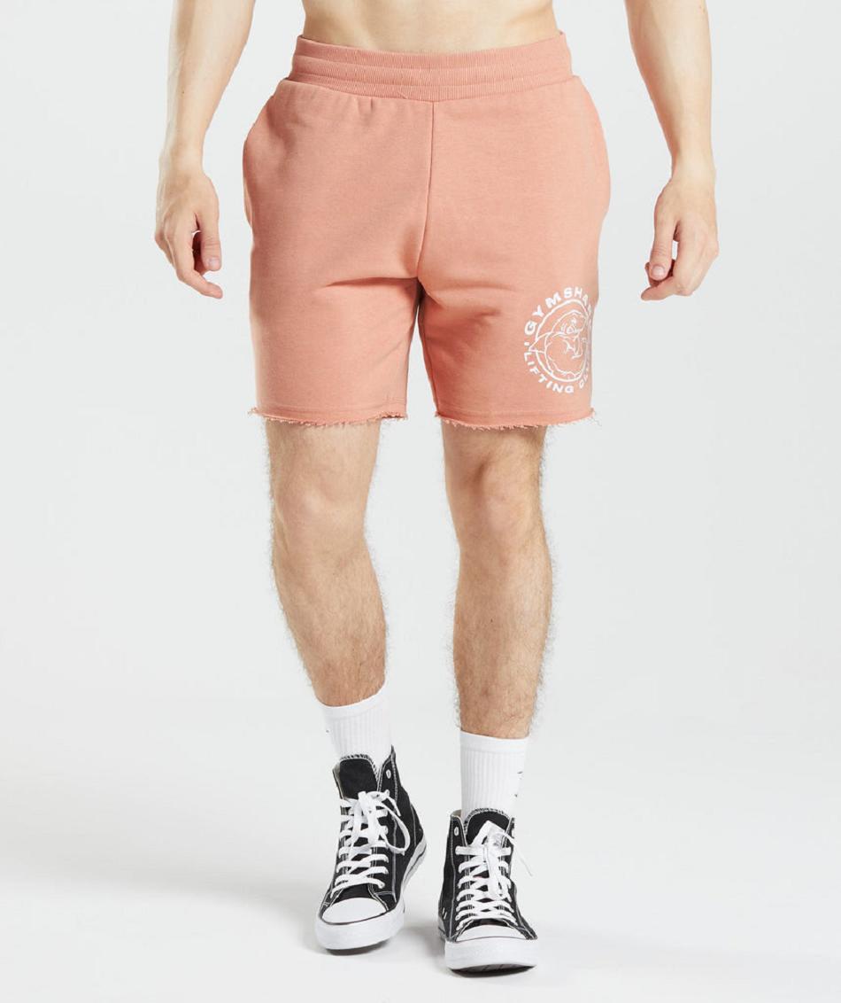 Bermudas Gymshark Legacy Hombre Rosas | MX_3541LIS