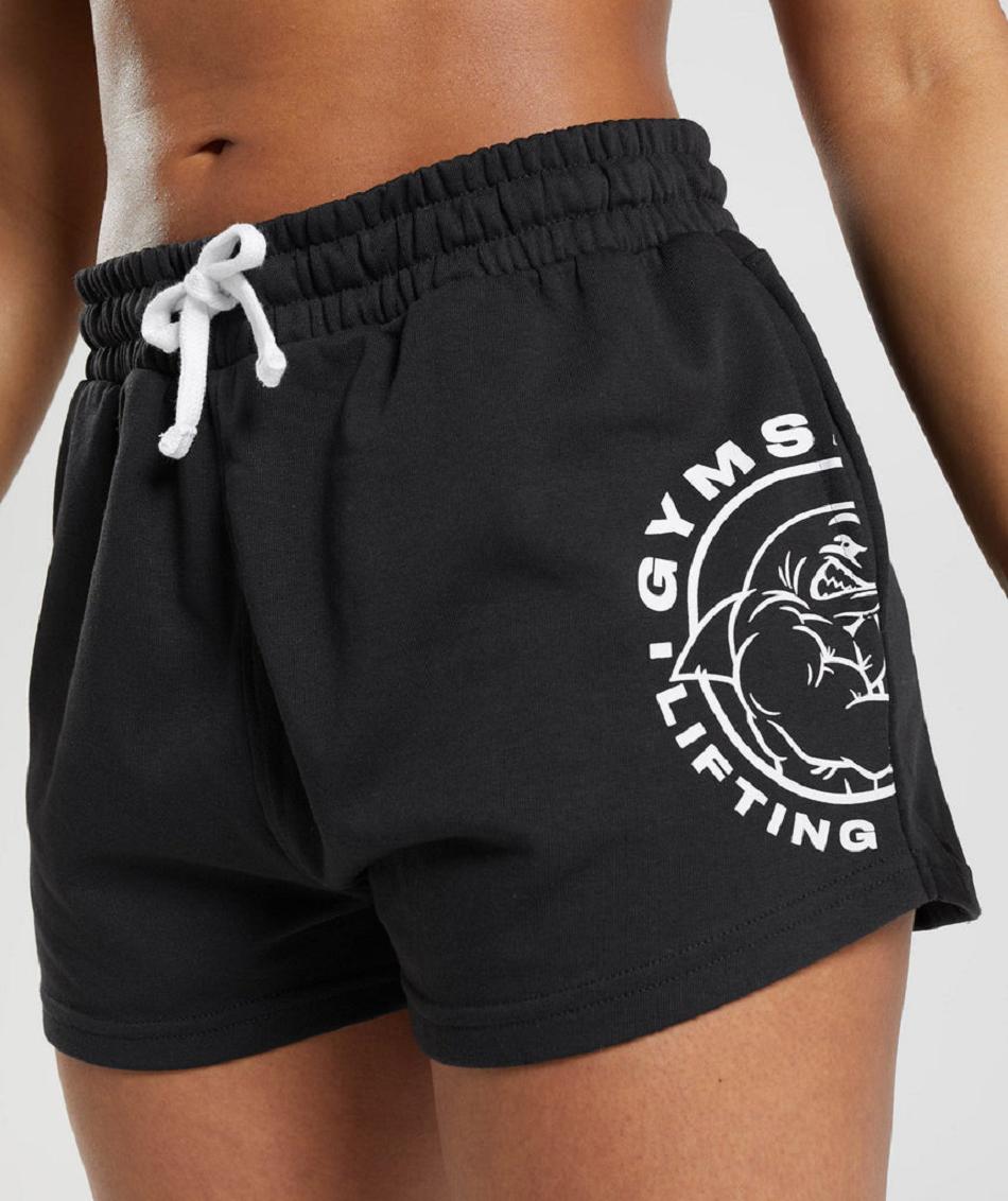 Bermudas Gymshark Legacy Mujer Negros | MX_4625AHK