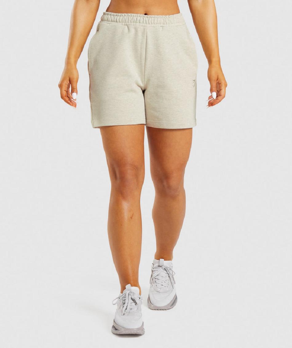 Bermudas Gymshark Rest Day Sweats Mujer Marrom | MX_4646YXF