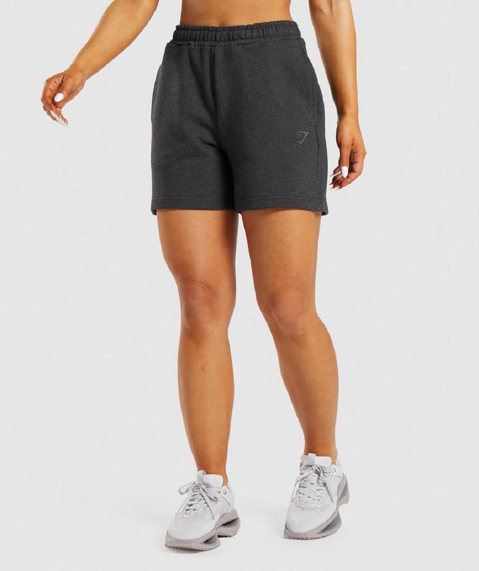 Bermudas Gymshark Rest Day Sweats Mujer Negros | MX_4657HAP