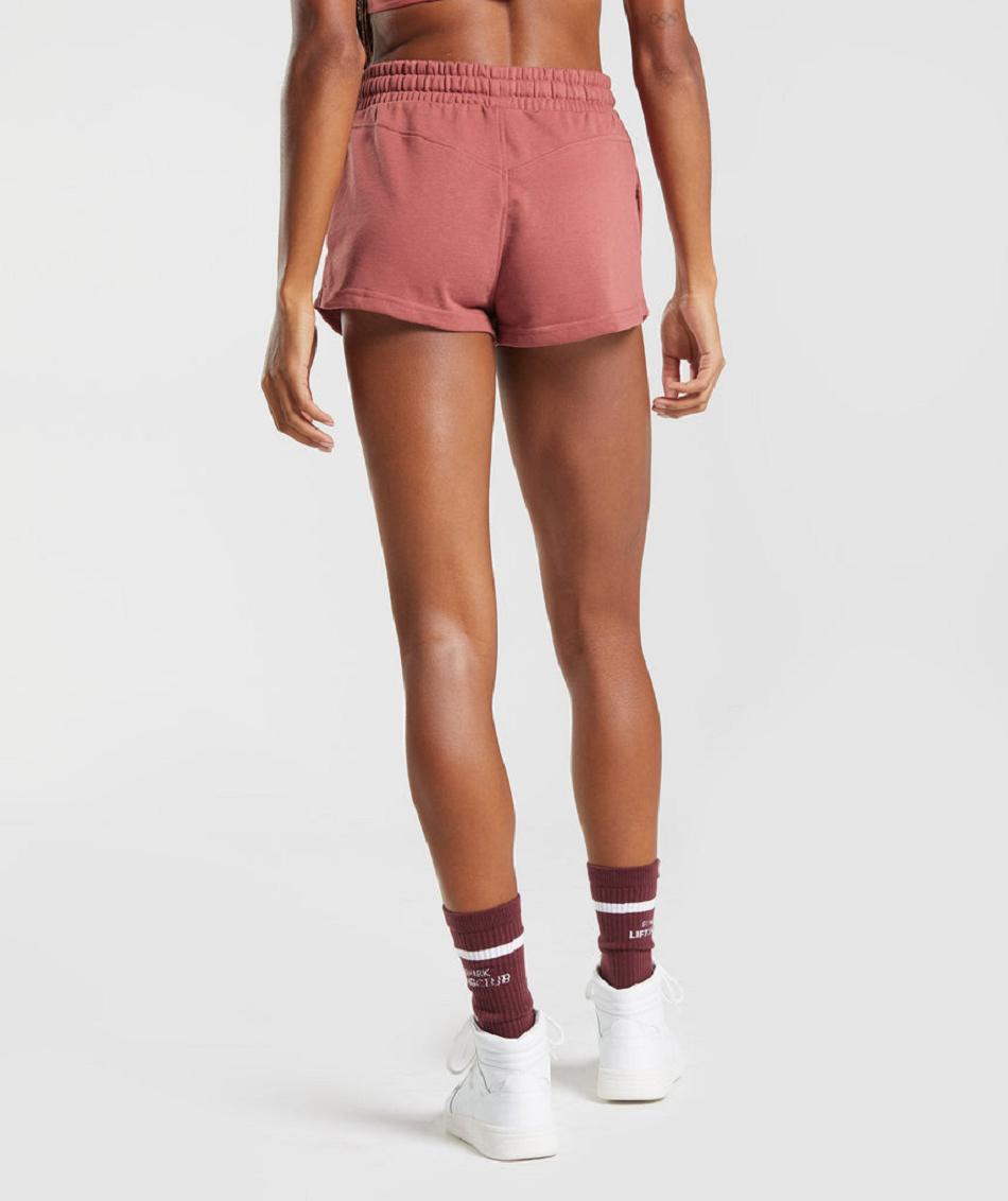 Bermudas Gymshark Social Club Mujer Rosas Marrom | MX_4706DFM