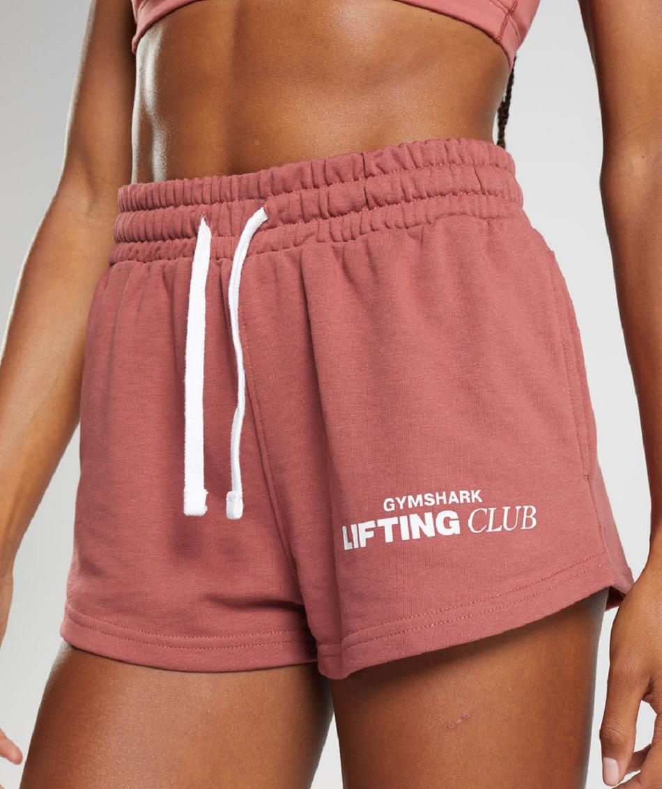 Bermudas Gymshark Social Club Mujer Rosas Marrom | MX_4706DFM