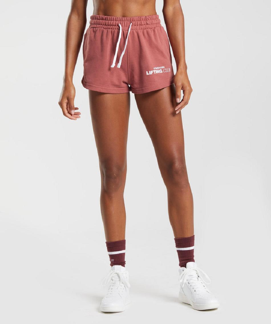 Bermudas Gymshark Social Club Mujer Rosas Marrom | MX_4706DFM