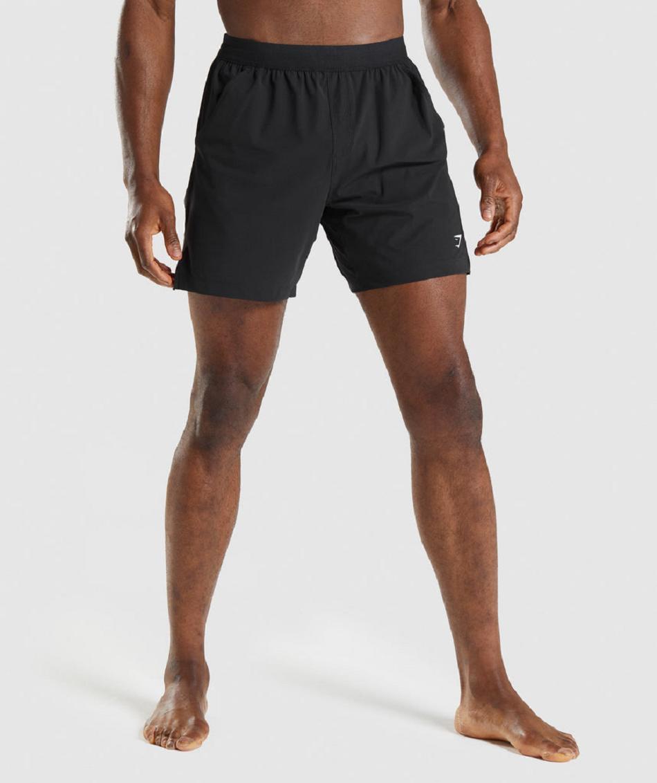 Bermudas Gymshark Studio Hombre Negros | MX_3671KOR