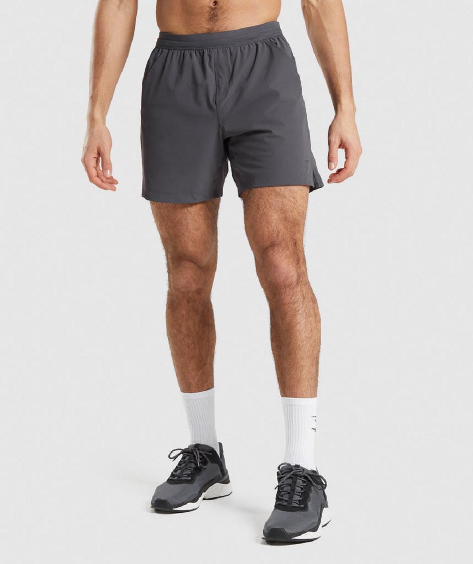 Bermudas Gymshark Studio Hombre Negros Grises | MX_3597VRW