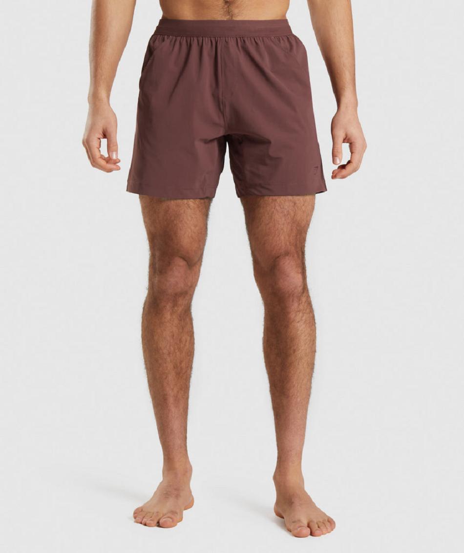 Bermudas Gymshark Studio Hombre Rosas Marrom | MX_3615FDN