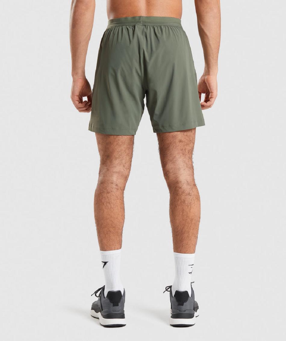 Bermudas Gymshark Studio Hombre Verde Oliva | MX_3665SGL